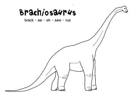 The coloring page is printable and can be used in the classroom or at home. Pin by ColorLuna on Brachiosaurus Coloring Pages ...
