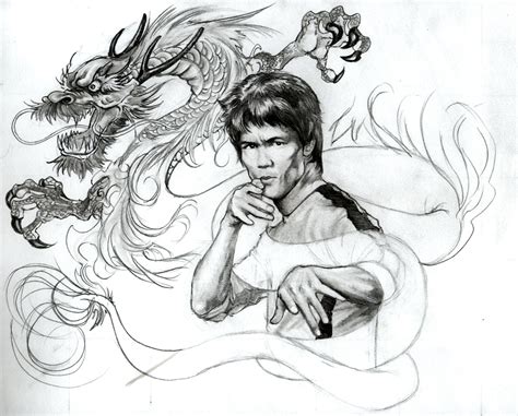 Bruce lee coloring page to color, print or download. Bruce Lee Coloring Pages Sketch Coloring Page