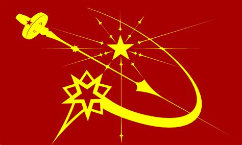 One of the 40 finalist flag designs. A flag for Space Communists : vexillology