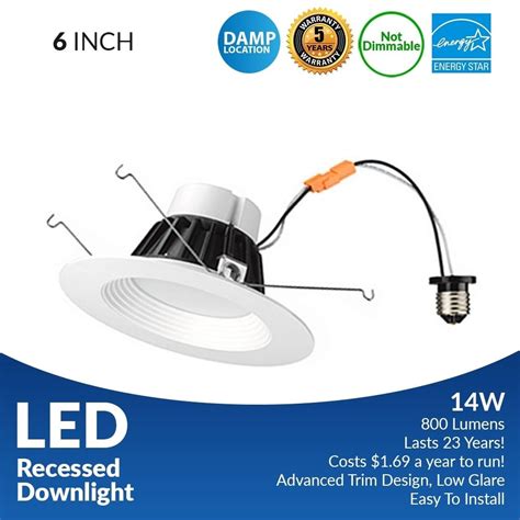 ··· 4 pack 3 inch dimmable led recessed lighting with led driver 5w, tai chi adjustable downlight, no can needed. LED Can Light Retrofit for Recessed Lighting - 6 Inch and ...