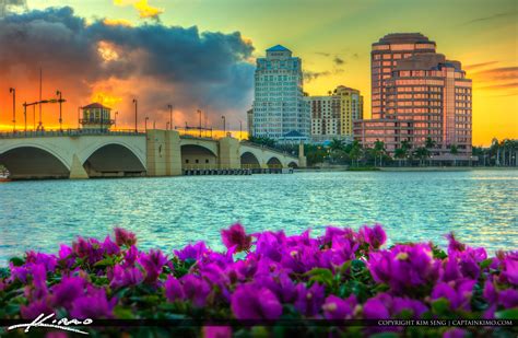 Hours may change under current circumstances West Palm Beach City Sunset