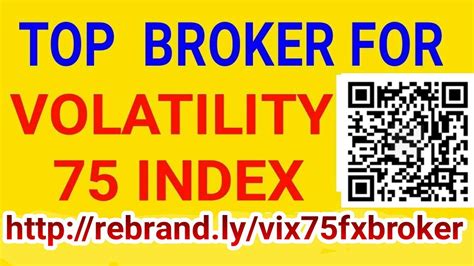 Subscribe to my youtube channel. Top Broker For Volatility 75 Index - YouTube