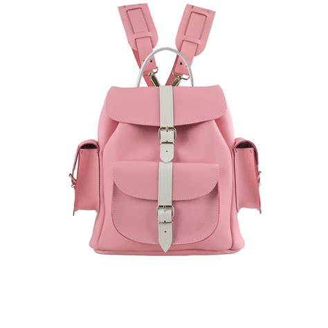 Up to 70% off on handbags designer collection, fast shipping and free returns! Grafea Candy Crush Medium Leather Rucksack - Pink/White