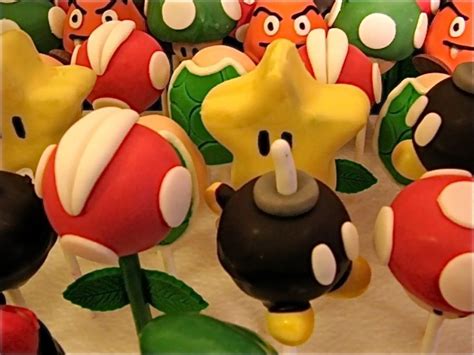 Mario kart 8 koopa shell cake pops nerdy nummies. Super Mario Cake Pops - CakeCentral.com | Super mario cake ...