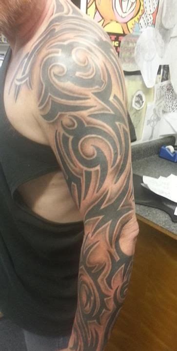 Check spelling or type a new query. Shading of my sleeve finished | Tribal tattoos, Polynesian tattoo, Tattoos