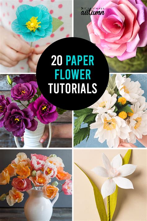 Crepe paper poppies are the ultimate diy craft to keep you busy if you're bored or just looking to learn a new skill to add to your crafty arsenal these 3d paper flowers are so fun and easy to make! How to make GORGEOUS paper flowers | 20 DIY flower tutorials