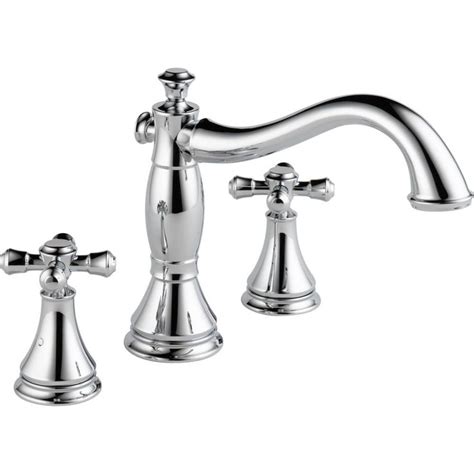 When buying a tub filler faucet you may wonder what is a roman tub faucet? Delta Faucet T2797-LHP Cassidy Polished Chrome Two Handle ...