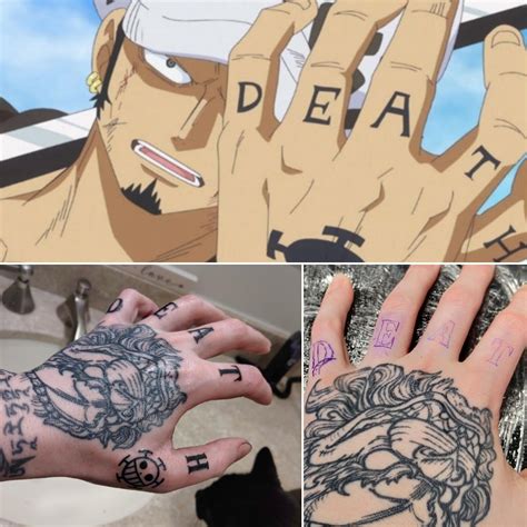 Oklahoma was the last holdout with tattooing still outlawed there, but as of november 1, 2006, it is legal to get a tattoo in all 50 states. Got Law's DEATH (left hand) Tattoo : OnePiece