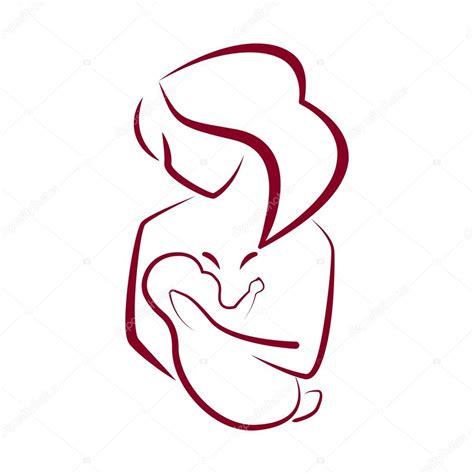 Dormir sobre el lado izquierdo del cuerpo es ahora la forma más agradable y saludable de dormir. Borstvoeding logo. Gestileerde silhouet van de vrouw van ...