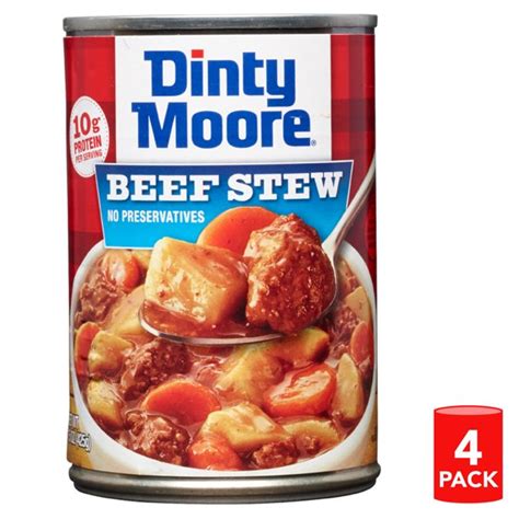 Heat to simmering over medium heat, stirring occasionally.microwave oven: Dinty Moore Beef Stew, 15 Ounce Can (Pack of 4) - Walmart.com - Walmart.com