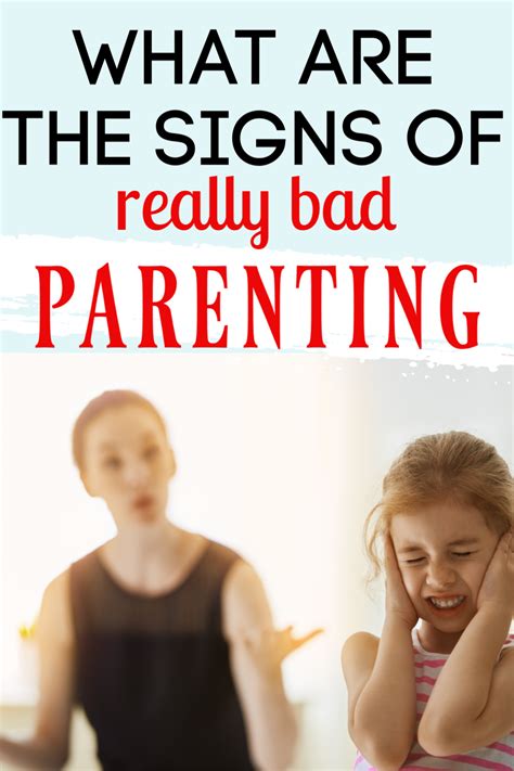 Signs Of Bad Parenting | Bad parents, Parenting, Parenting ...