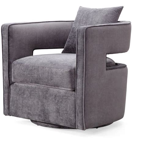 Our minimalistic kenneth swivel chair is versatile and stylish. TOV Furniture Modern Kennedy Grey Swivel Chair - TOV-L6125 ...