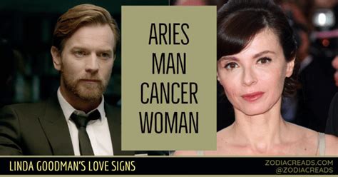 Other things that don't line up well with these two is their lack of things in common. Aries Man and Cancer Woman Love Compatibility - Linda Goodman