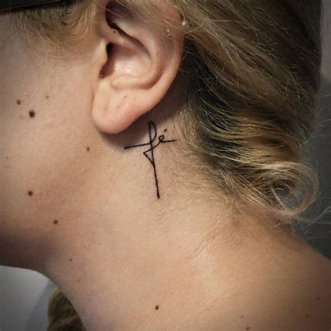 This cross is simple, and this small tattoo seems really well thought out. Cross Tattoos for women - worldareg.com