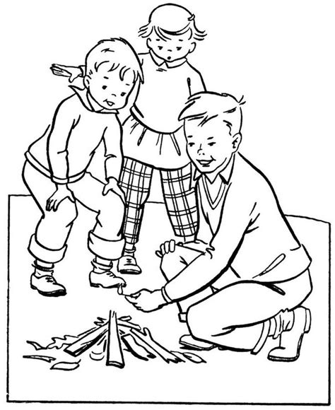 Going camping is an experience that many families enjoy each year. Cabin Camping Coloring Pages Free | Coloring pages ...