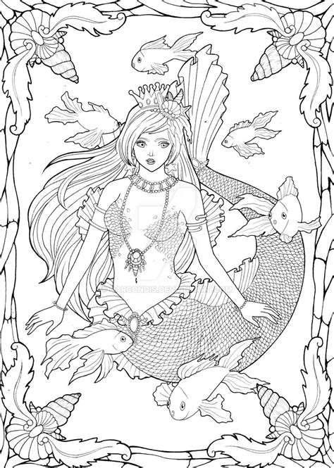 Coloring books signed copies by the artist sherri baldy my. Mermaid | Coloriage sirene, Coloriage anti stress, Coloriage