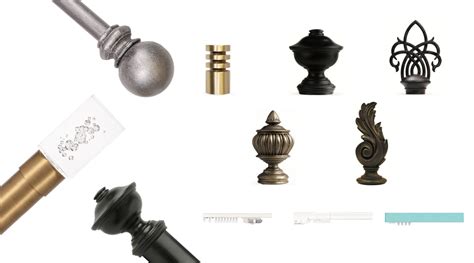 Select drapery hardware also includes the select metal collection which is a premium collection of metal poles, accessories, and traverse rods. Kirsch - Drapery Hardware - Direct Home Blinds Edmonton