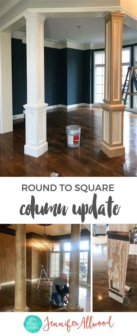 These architectural elements can support as arch on your doorway or decorate the wall. How We Updated our Interior Faux Columns | Dining Room ...