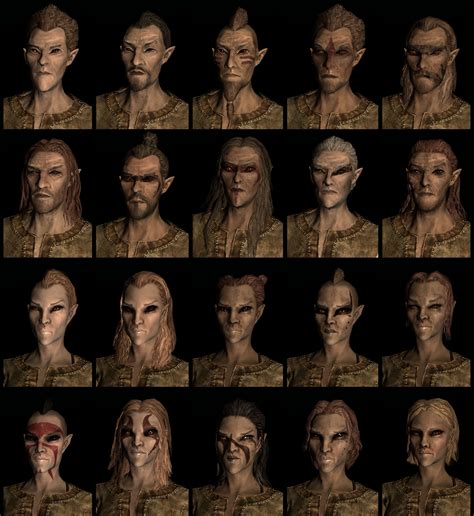 This is because there's a lot of them: Skyrim Character Creation image - Mod DB