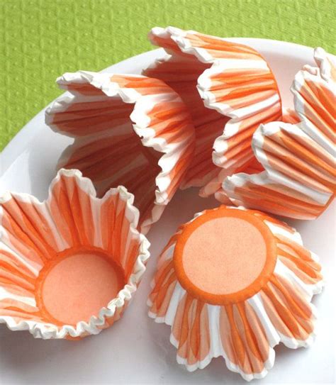 Children love working with cupcake liners because they are easy to use, have a fun texture to them, and create. Mini Orange Tulip Flower Cupcake Liners by ...