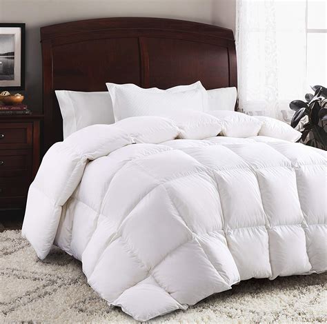 I like a couple of thick fluffy synthetic blankets and then. ROSECOSE Luxurious Goose Down Comforter King Size Duvet ...