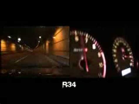 Vs nissan skyline gtr r34 camera car vs porsche boxster vs bmw m3. nissan skyline GTR r34 top speed on wangan - YouTube