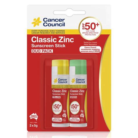 Cancer council recommendations endorsed by royal australian and new zealand college of ophthalmologists. Buy Cancer Council SPF 50+ Classic Zinc Sunscreen Stick ...