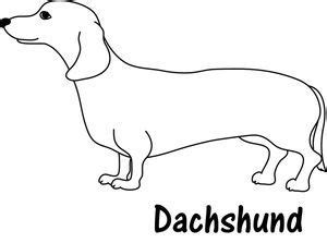 A kiss cut provides you with. line_drawing_of_a_dachshund_dog_or_weiner_dog_with_the ...