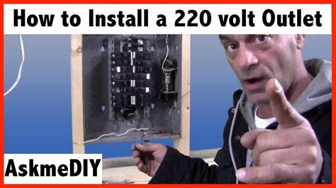 Any help would be greatly apreciated. How to install a 220 volt outlet. - YouTube