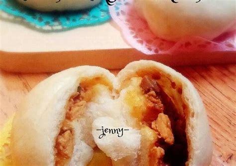 Resep (8 buah bakpao) isian ayam : Resep Bakpao Ayam Kecap oleh Jenny - Cookpad