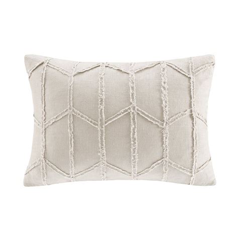 Shop harbor linen new generation pillows from williams sonoma. Frayed Linen Geometric Lumbar Pillow | Dec pillows, Linen throw pillow, Lumbar pillow