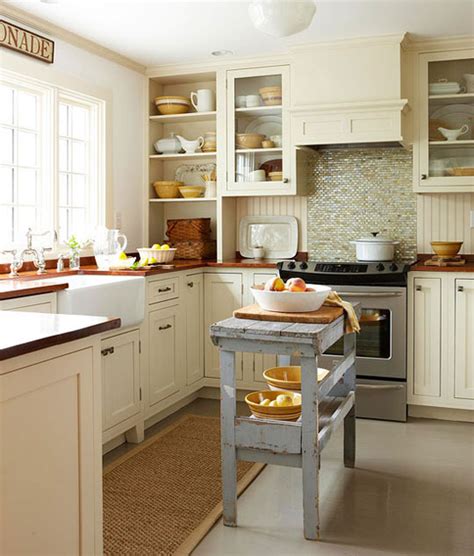 White classic cabinets fit perfectly into small spaces and open them. Elegant Small Kitchen Island Ideas Tile Marble Backsplash ...