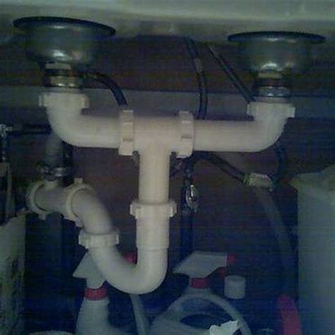 I could not see a leak, though. How to Install a Double Sink Drain System | Hunker ...