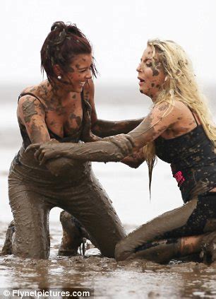 Hunky guys on a competition loser gets to be bottom. Stay classy: The Only Way Is Essex girls go mud wrestling ...