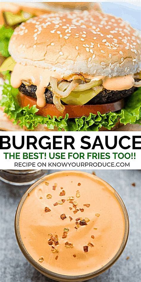If you need it to be the thick consistency, you can even make your own i've been told that using a pressure cooker can shorten the time a lot, but i never tried it. the best burger sauce use as a fry sauce, for | Best ...