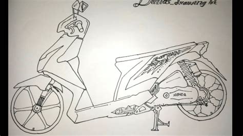 Maybe you would like to learn more about one of these? Sketsa Motor Scoopy : Cara Menggambar Sepeda Motor Nmax ...