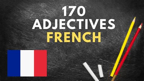 170 Basic Adjectives in French | Learn French Vocabulary | How to learn ...