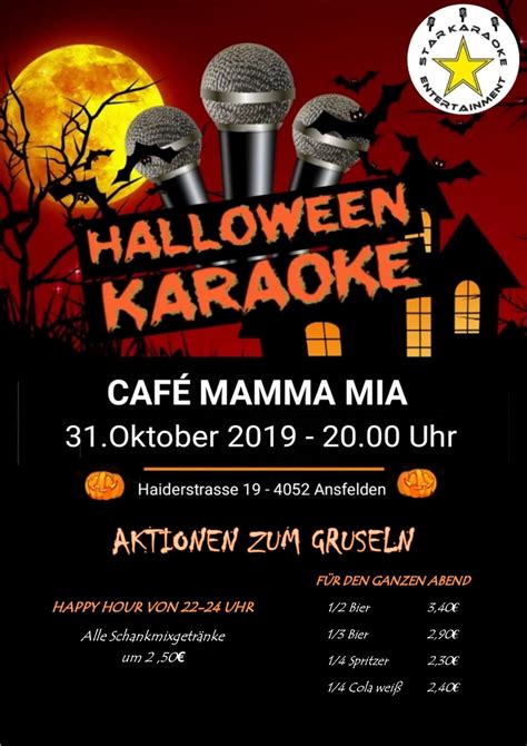 Mamma mia is a chic mexican and italian cafe with an adjoining bakery selling delightful cakes and pastries. Halloweenkaraoke im Cafe MAMMA MIA!