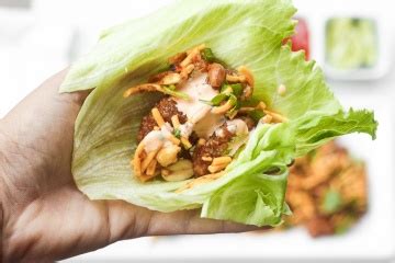 And i kid you not, i order their spic. Szechuan Chicken Lettuce Wraps with Spicy Mayo (Cactus ...