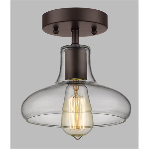 Farmhouse, mid century, industrial, and modern. Laurel Foundry Modern Farmhouse Bouvet 1 Light Semi Flush Mount & Reviews | Wayfair