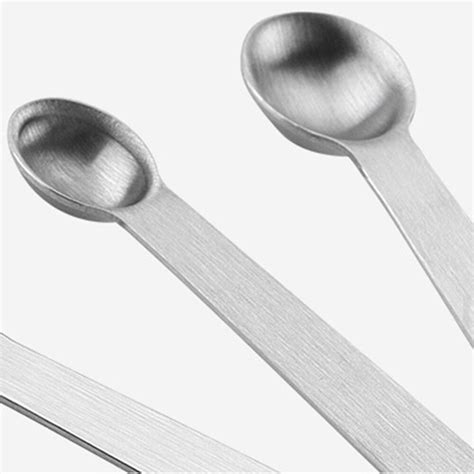 Harga sendok korea teh kopi gagang panjang bentuk oval stainless steel. Houseen Sendok Takar Teh Cup Stainless Steel Measuring ...