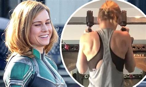 Nora ephron booksmart (2019), dir. Brie Larson shows off arm muscles while training for ...