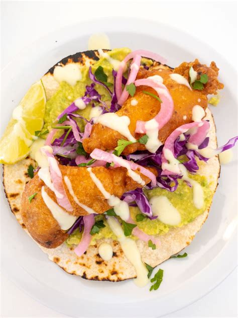 Readers are loving this taco sauce recipe and using it on burgers, chicken nuggets, wonton tacos, and more! Beer Battered Baja Fish Tacos : The Spicy Lemon : | Recipe ...