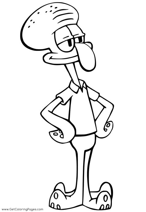 All images found here are believed to be in the public domain. Free Colouring Pages Cartoon Squidward - Get Coloring Pages