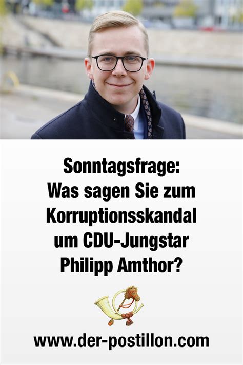 Philipp amthor at a 2019 cdu conference (credit: Sonntagsfrage: Was sagen Sie zum Korruptionsskandal um CDU ...