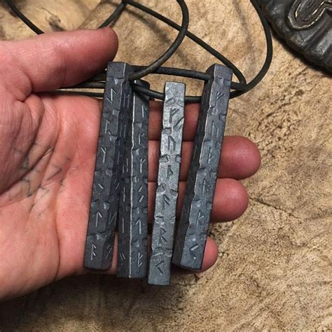 Now is the time for greatness. Forged Rune Totem Pole in 2020 | Iron jewelry, Viking ...