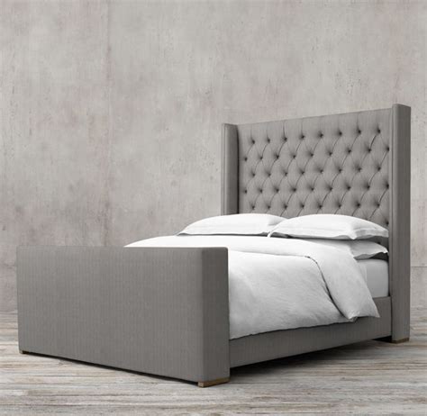 The david upholstered bed is an ideal choice to give your master suite or even the guestroom that glamorous showroom look. Adler Shelter Diamond-Tufted Fabric Bed With Footboard ...