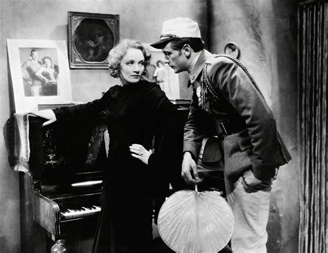 With marlene dietrich and gary cooper. Marlene Dietrich And Gary Cooper In Morocco -1930 ...