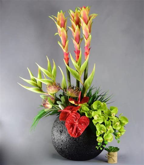 Shop nearly natural tropical arrangements of silk tropical flowers; Artificial Tropical Flowers | Tropical flowers, Artificial ...