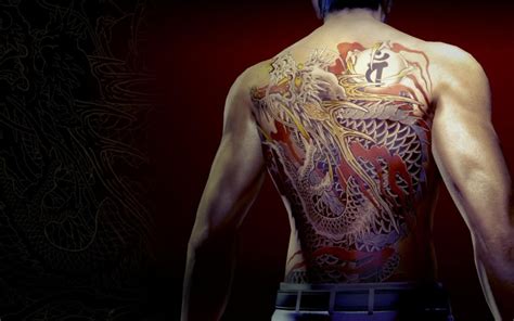 Dragon logo tattoo service in style the flat of one color. Yakuza'yı Neden Çok Sevdim? - Oyungezer Online